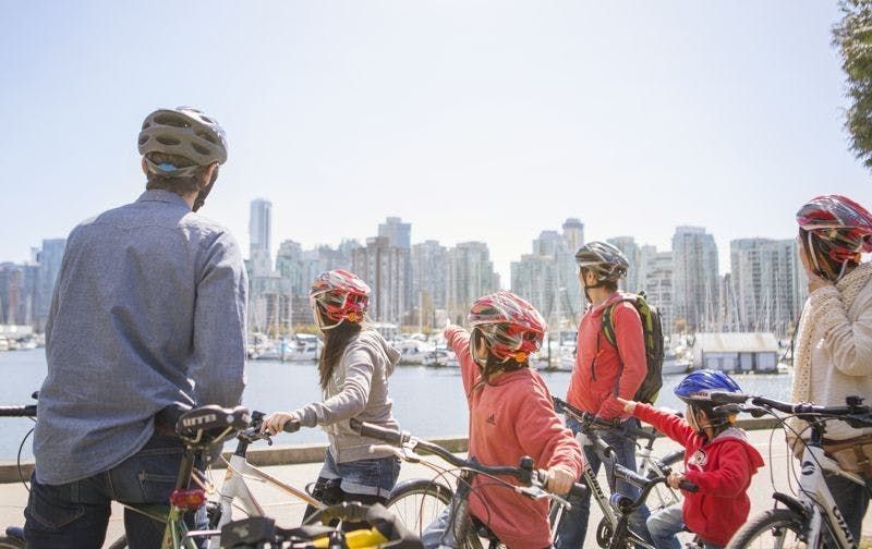Tour à vélo du Stanley Park de Vancouver avec guide anglophone