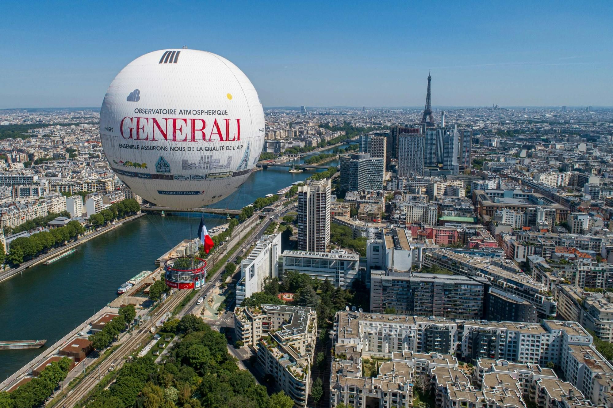 Billets pour un survol de Paris dans le ballon Generali