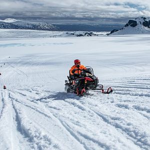 Excursion en motoneige sur le glacier de Reykjavik