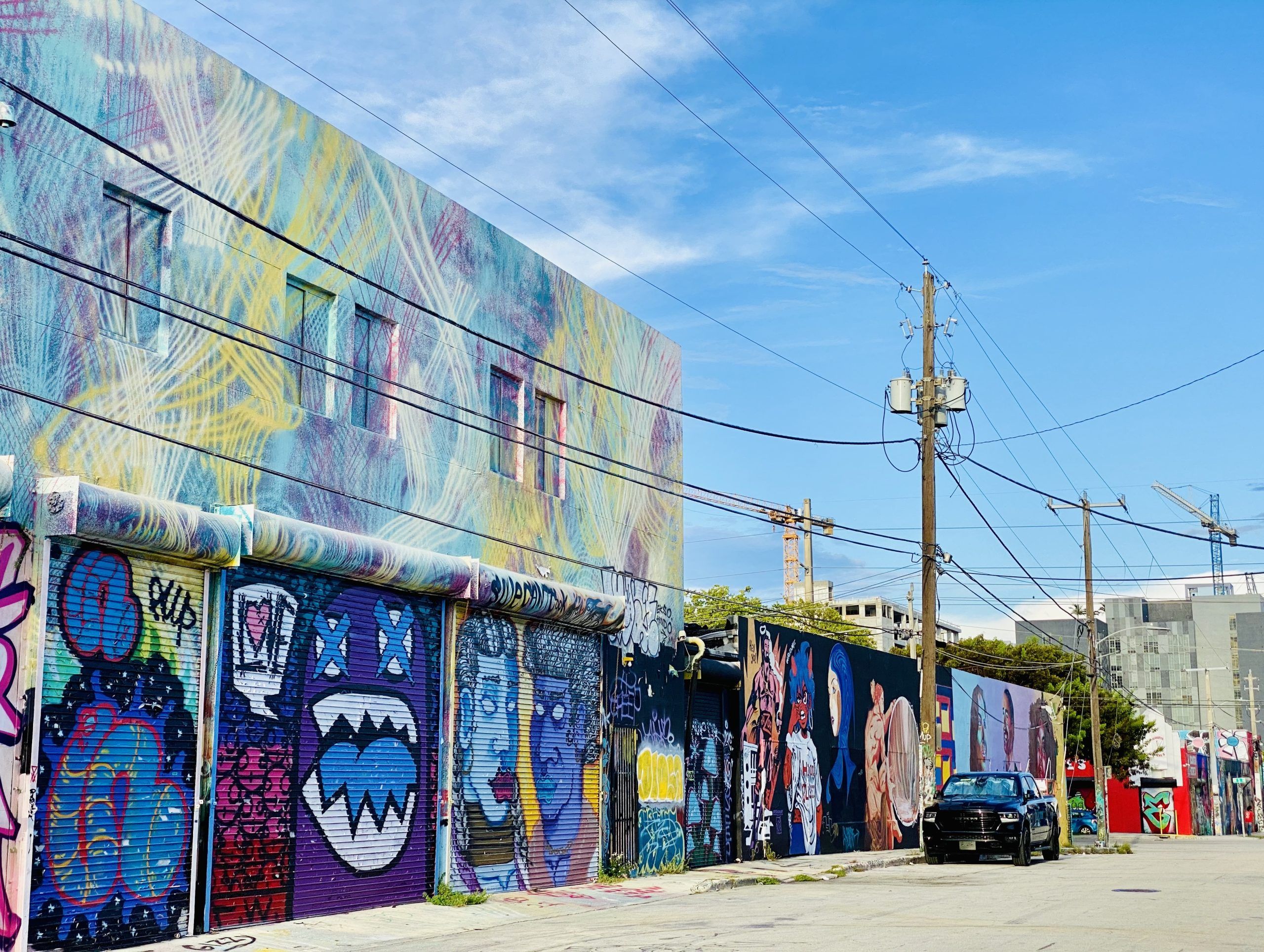 Fresque murale de street art dans le quartier de Wynwood à Miami