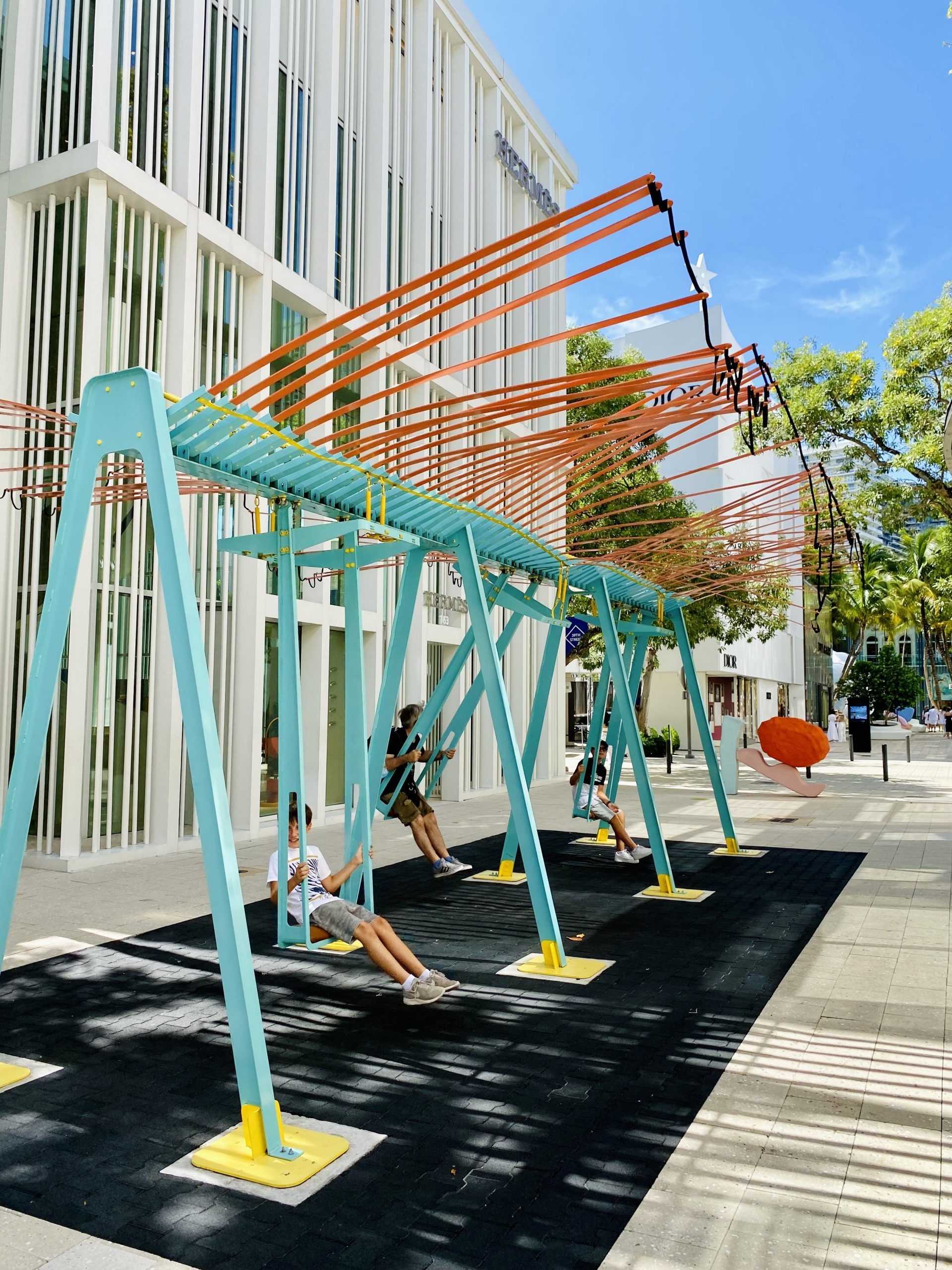 Balançoires colorées de Miami